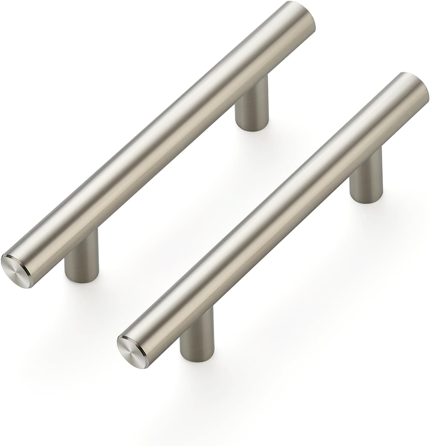 10 Pack 5 Inch Length Kitchen Cabinet Handles with 3 Inch Hole Center Brushed Nickel Cabinet Pulls Stainless Steel Drawer Pulls,Cabinet Knobs for Dresser Drawer