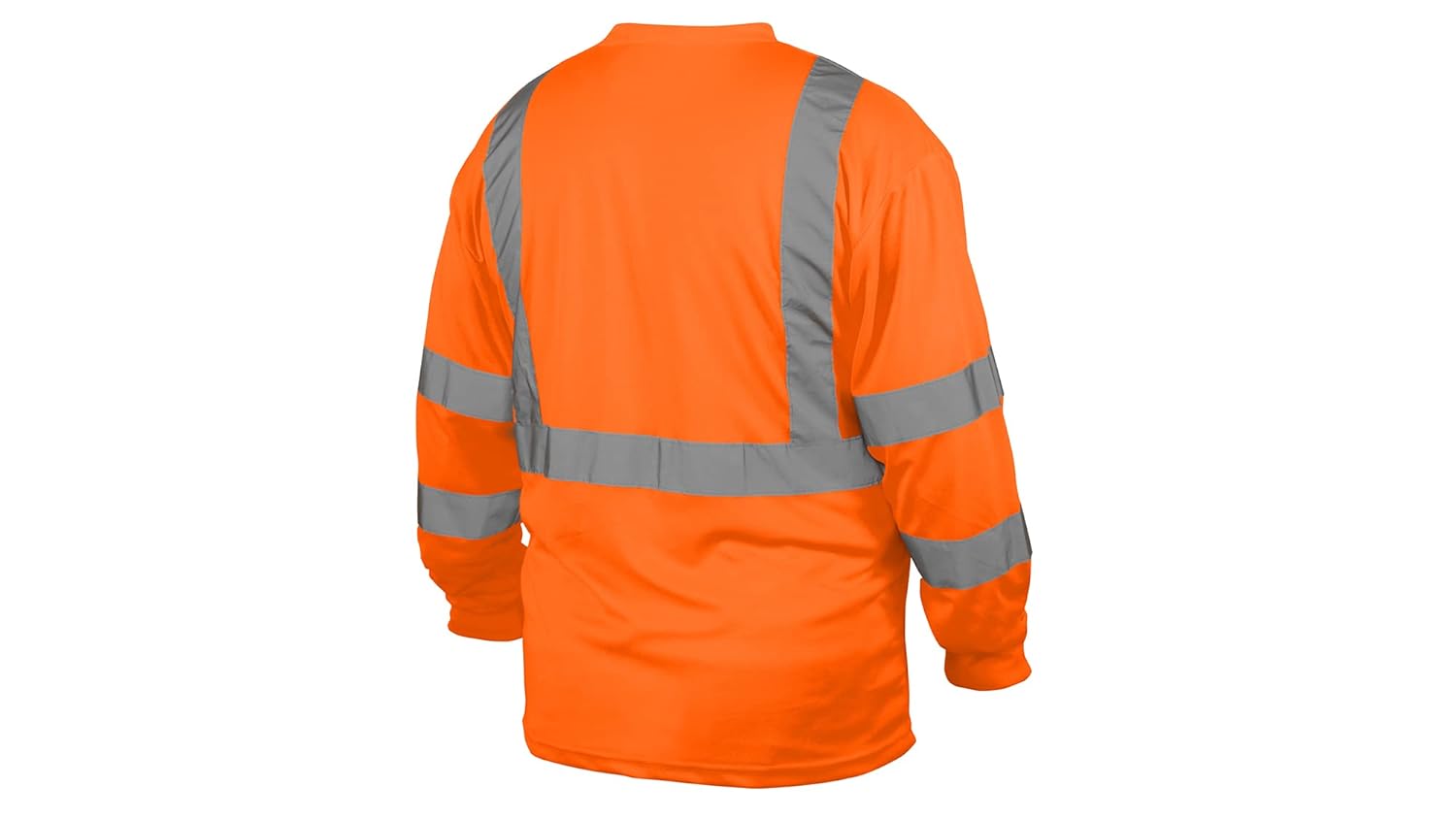 Pyramex RLTS3120BL RLTS31B Series T-Shirt Hi-Vis Orange Long Sleeve - Black Bottom - Size Large