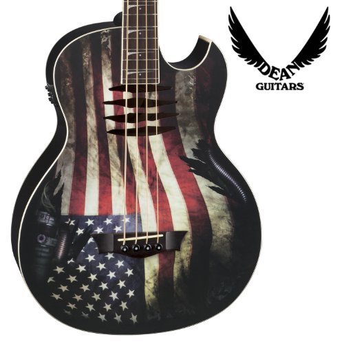Godpsmusic Mako-Fm-Bass Dean Mako Fm Bass Dave Mustaine A/E With B-Band, Usa Flag With Accessories #TOP3