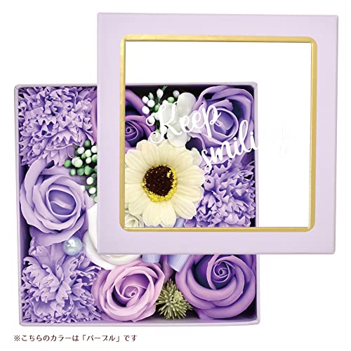 ポピー名古屋 ソープフラワー 造花 花束 ギフト シャボンフラワー S-188 パープル [3]