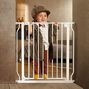 Ciays Baby Gate 29.5” to 33.5”, 30-in Height Extra Wide Dog Gate for Stairs, Doorways and House, Auto-Close Safety Metal…
