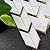Tile Generation NBG-3 Chevron White and Gold Metal Stainless Steel Polished Marble Tile (10 Sheets)