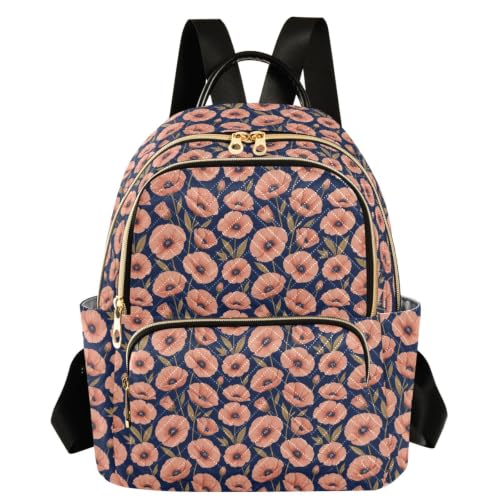 Mochila de mujer Flores de Jardín con 2 bolsillos grandes para uso casual