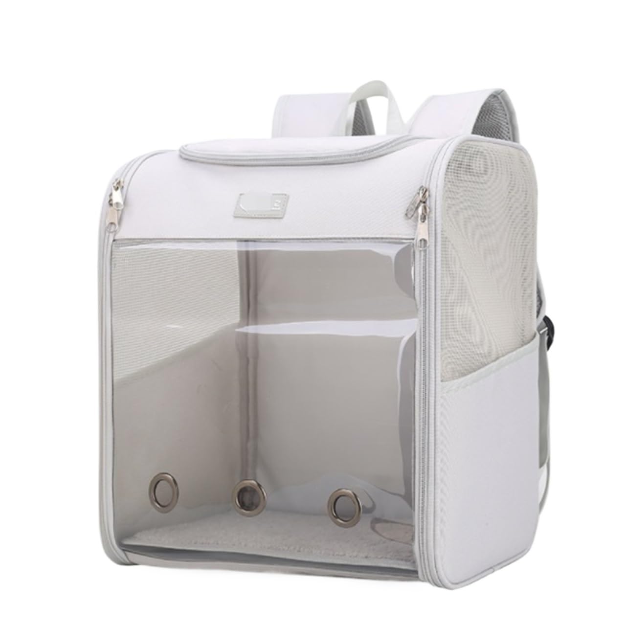 Sac à dos pour chat blanc idéal pour les voyages en plein air et randonnées