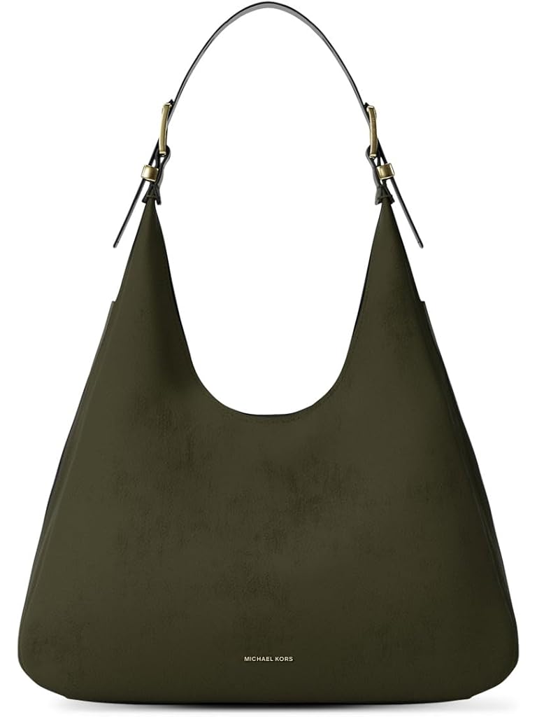 Beige Michael Kors Nolita Large Hobo Shoulder