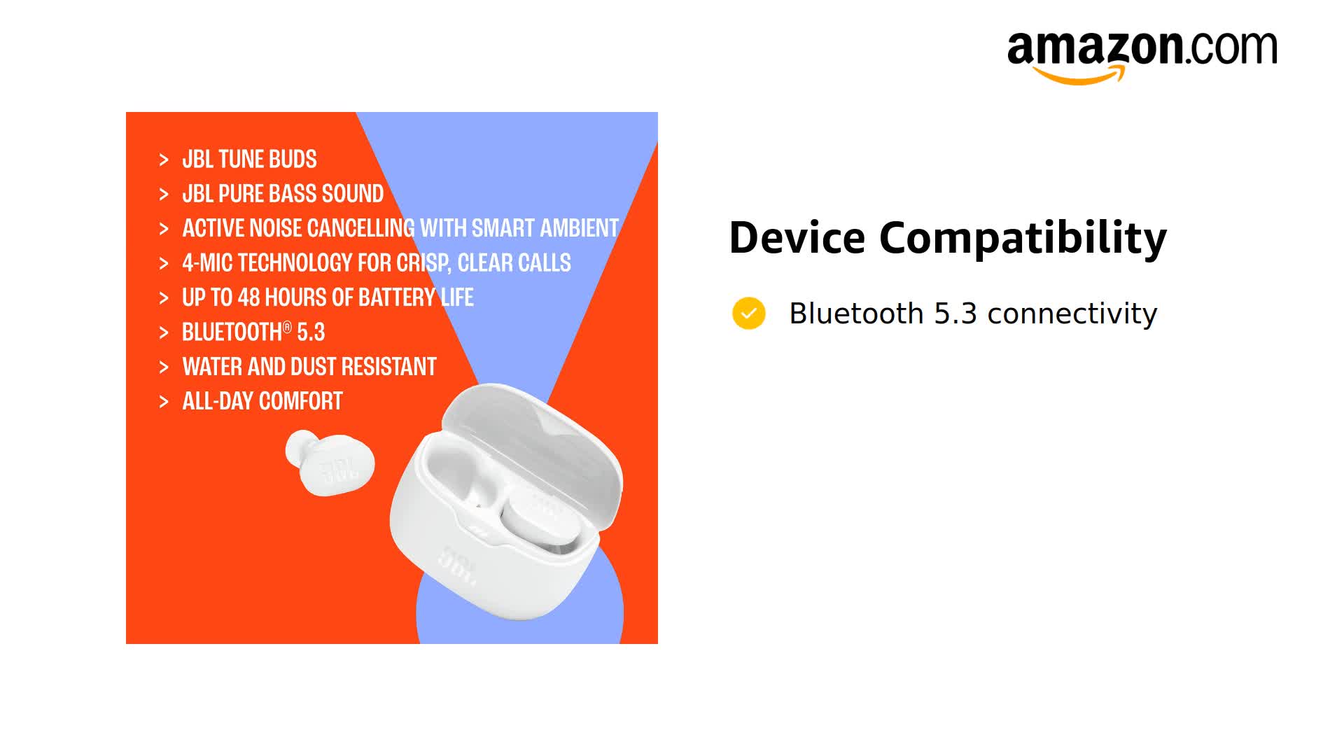 Amazon.com: JBL Tune Buds - True Wireless Noise Cancelling Earbuds