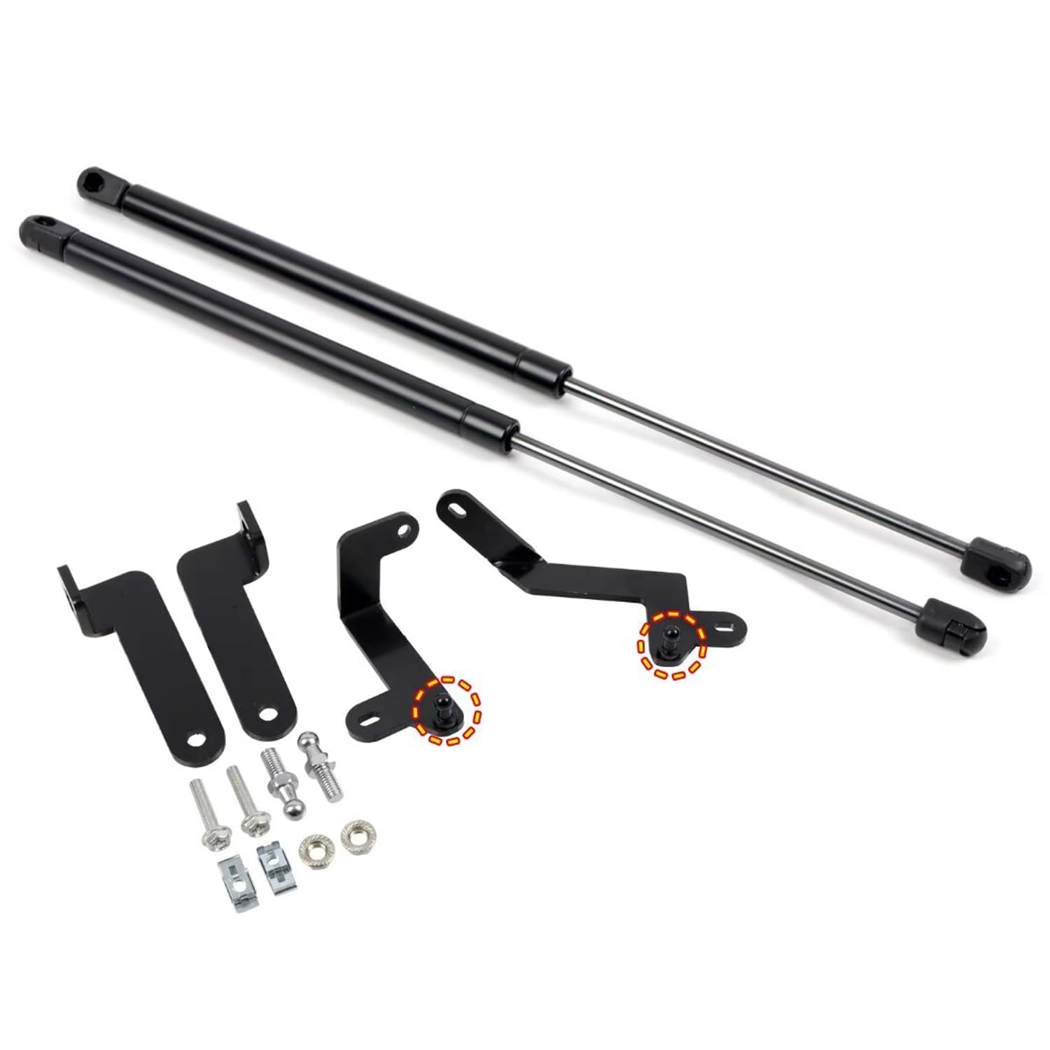 Photo 1 of HIGH FLYING 2022 2023 2024 2025 for Hyundai Tucson Car Accessories Front Hood Lift Support Struts Shocks Gas Springs Stainless Steel 2pcs
