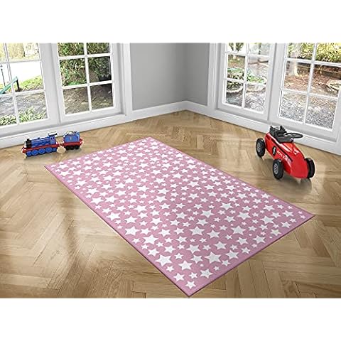 Oedim Alfombra Infantil Estrellas Fondo Rosa Cover