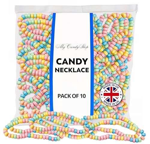 Candy Necklaces, Pack of 10, Individually Wrapped