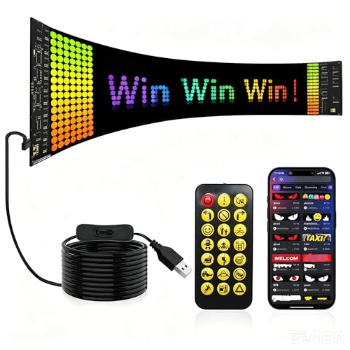 Panneau LED programmable matriciel 16 x 96 et multicolore pour affichage publicitaire