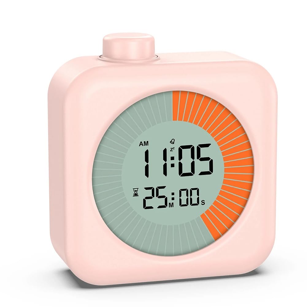 CTRLZS Digital Visual Timer Clock with Timer 60-Minute Countdown Stopwatch for Kitchen Cooking Study Teaching