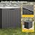 EAST OAK Outdoor Storage Box, 31 Gallon Deck Box, Waterproof Resin Storage Bin for Patio Cushions, Gardening Tools, Accessories, Lockable, UV Resistant, Black