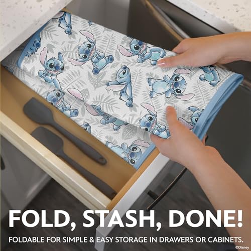 Image of Disney Stitch Dish Drying Mat for Kitchen Counter, 2-Pack, 16 inchx18 inch