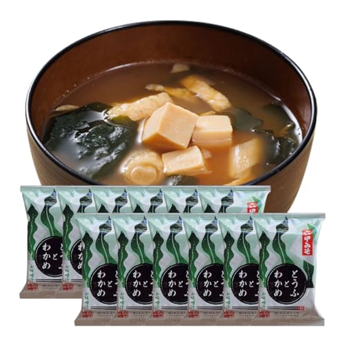 創業100有余年の老舗味噌屋の「六甲みそ フリーズドライ味噌汁(とうふとわかめ)」12食