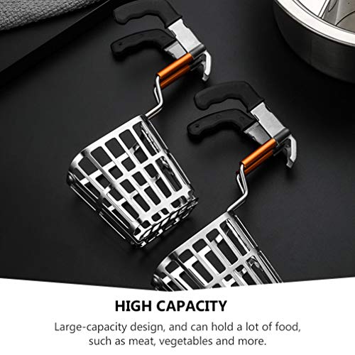 Hemoton – Colher de aço inoxidável com ranhuras, colher de sopa, colher de servir, colher de sopa, e