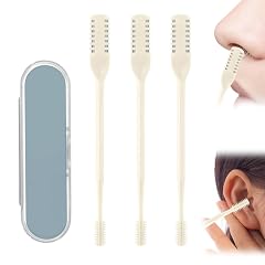 Nasal Hair Cutter 2025 Upgrade Portable Manual Double Sided Nose Hair Knife 360 Rotating Nose Hair Trimmer with