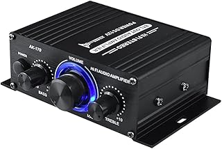 Wertygh -170 Audio Power Amplifier Wireless HiFi Stereo Audio Power Amplifier 200W+200W Audio Power Amplifier Home Car Amplifier with RCA Input