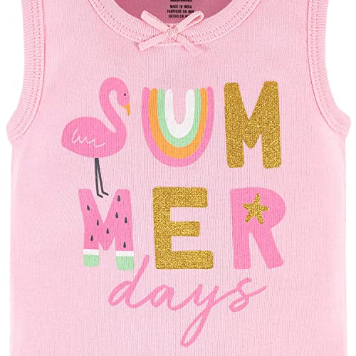 Gerber Baby Girls Multi-Pack Sleeveless Onesies Bodysuit Pink Summer Days 0-3 Months #TOP4