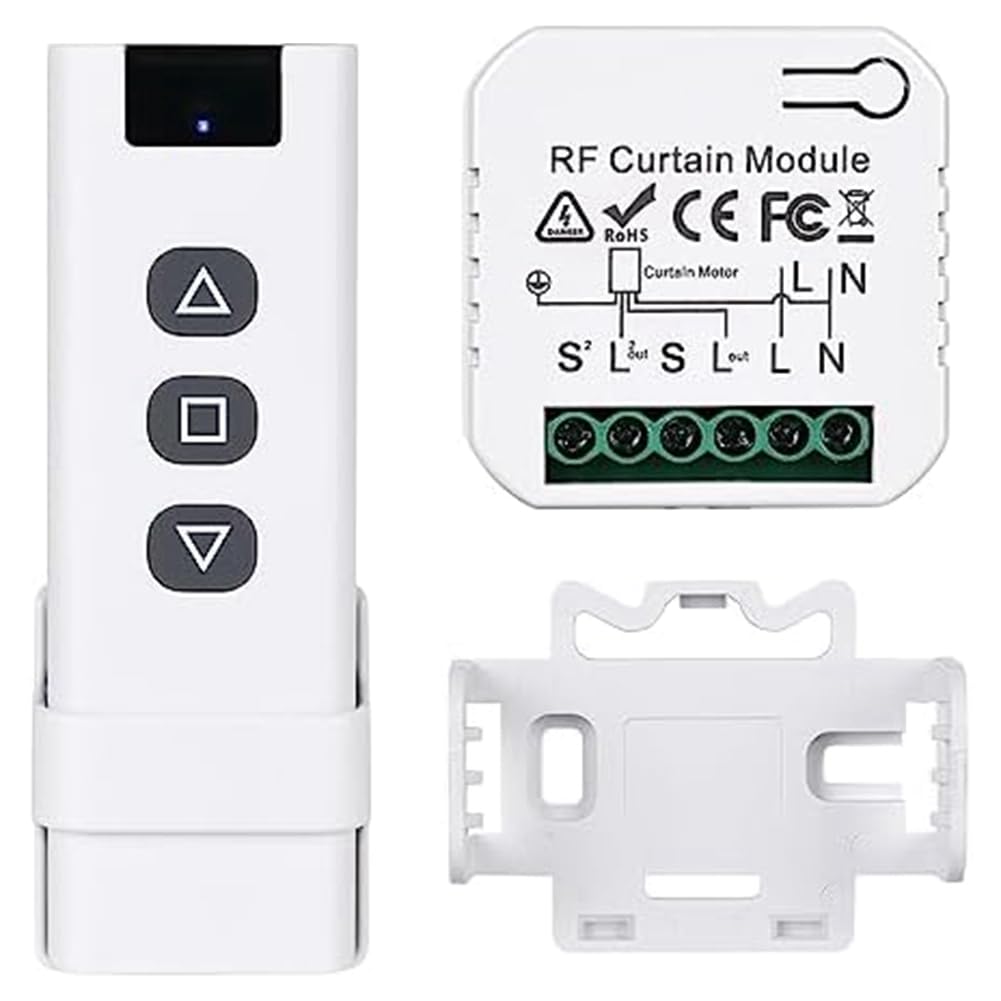 Modulo WiFi Tuya Per Tapparelle E Tende - Interruttore Intelligente 100-240V - Compatibile Con Alexa, Google Home E App Smart Life - Telecomando Vocale