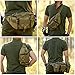 Huntvp Taktische Gürteltasche Sport Hüfttasche Molle Bauchtasche Wasserabweisend mit Reißverschluss für Outdoor Laufen Reise Wandern Radfahren Camping, Braun-L