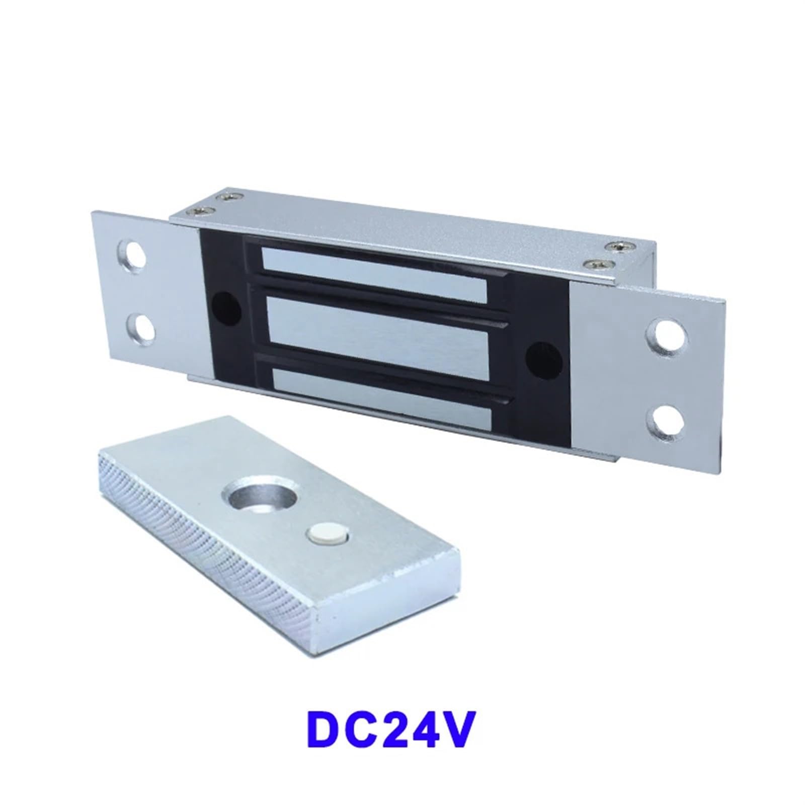 Cerradura magnética electromagnética de una Sola Puerta, instalación Oculta con Fuerza de retención de 60Kg/100Lbs(24V)