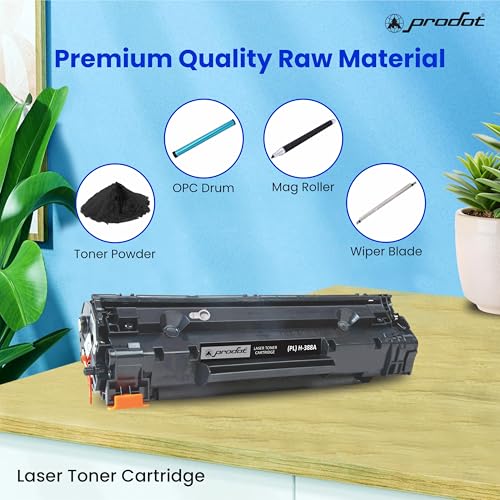 Image of ProDot 388 Toner Cartridge Replaces HP CC388A Compatible with HP LaserJet P1007 /P1008 /P1106 /P1108 /M1136 MFP /1213nf MFP /1216n I 1500 Page Yield I 1 Year Warranty (1 PC)