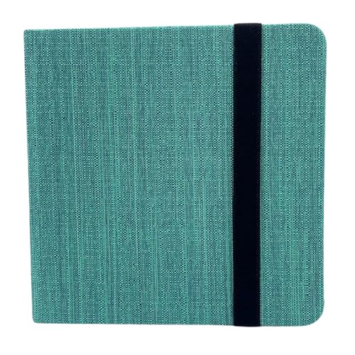 Mypaperworld Carnet de croquis carré à aquarelle - 300 g/m² - 100 % coton - Papier aquarelle - 12 x 12 cm - Sans acide - 24 feuilles et 48 pages pressées à froid - Vert