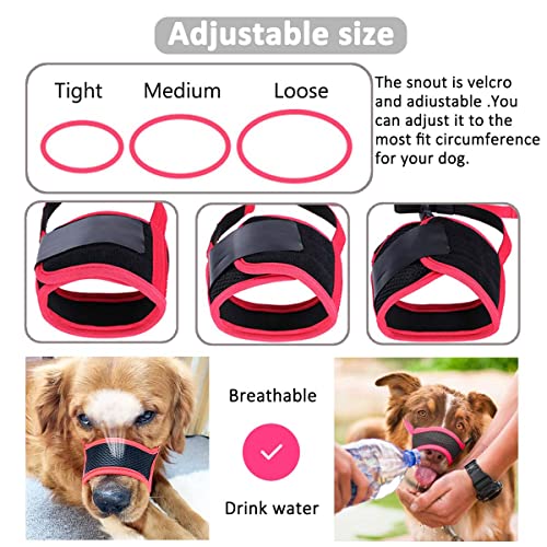 Dog Muzzle Anti Biting and Chewing, with Comfortable Mesh Soft Fabric and Adjustable Strap, Suitable for Small, Medium… - Image 7
