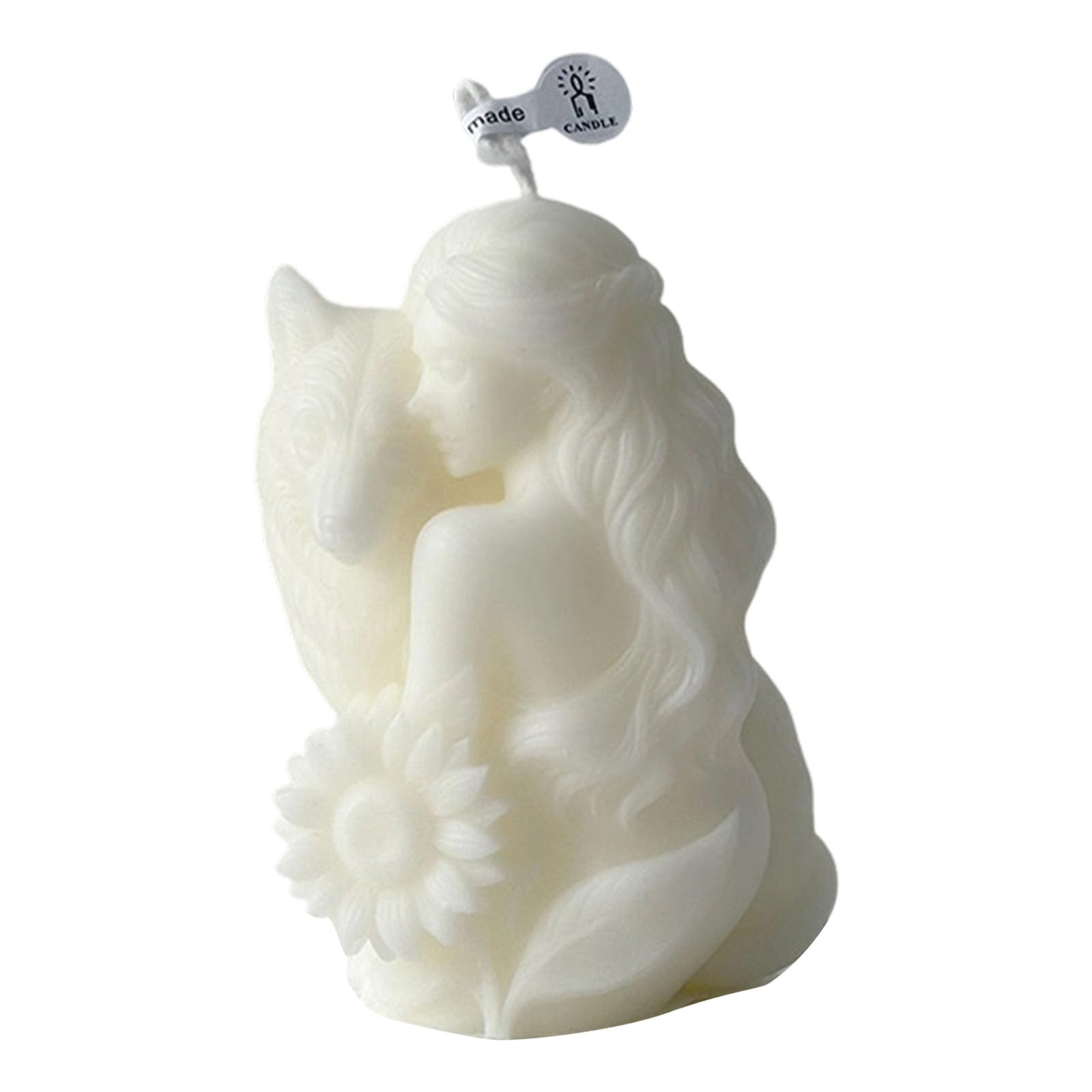 hogtnd Wolf Girl Scented Candle Soy Wax Decorative for Bedroom Home Decor Aromatherapy Candle Ornament Heart
