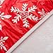 Xikaywnt Christmas Round Vinyl Tablecloth with Elastic Edge, Snowflake Fitted PVC Table Cloth Waterproof Wipe Clean Holiday Decor Table Cover for Dining Party, 45