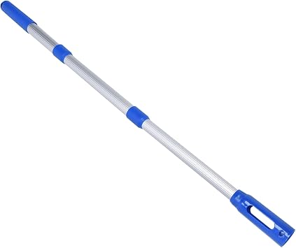 Telescopic Swimming Pool Pole, 17.5in to 34.6in Extension Swimming Pool Pole Aluminum Adjustable Telescoping Poles Accessories for Pool Skimming Net Rake Brush Clean Tool