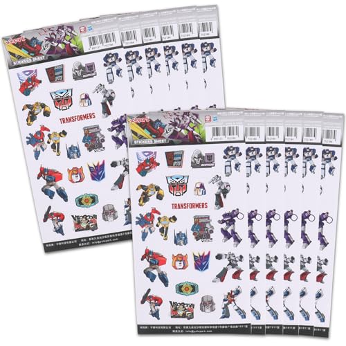 12 Packs Transformers Sticker Set Transformers G1 Party Favors Bundle for Kids Birthday Party Goodie Bags | Party Supplies for Boys & Girls