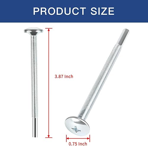 Miniatura 4 de Actualizado WB01X10180 - Perno de montaje para microondas GE, montaje de gabinete de microondas, perno plano (paquete de 3)