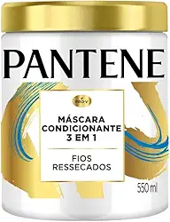 Máscara pantene Pro-Vitaminas 3 em 1 Condicionante 550ml. Fios ressecados