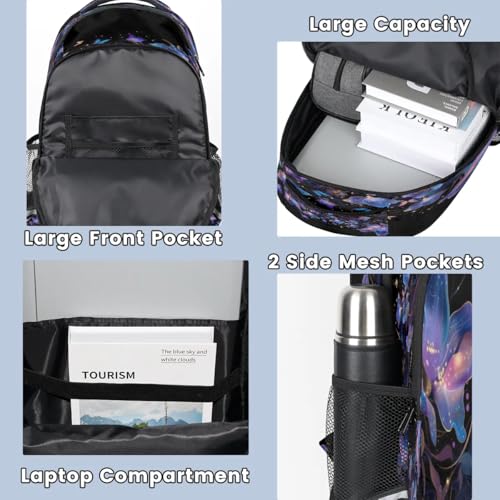 Sac à dos de randonnée 20L avec compartiment ordinateur et multi-poche - 4