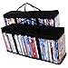 DVD Storage Organizer - Classic Set Of 2 Storage Bags With Room For 40 DVDs Each For A Total Of 80