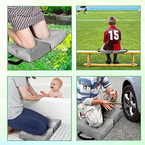 i frmmy Memory Foam Extra Thick Kneeling Cushion Pad- Garden Kneeler for Gardening, Bath Kneeler for Baby Bath, Knee Mat for Work, Extra Large 22x 12 Inch, Thick 2.9 Inch (Gray) - Thumbnail 4