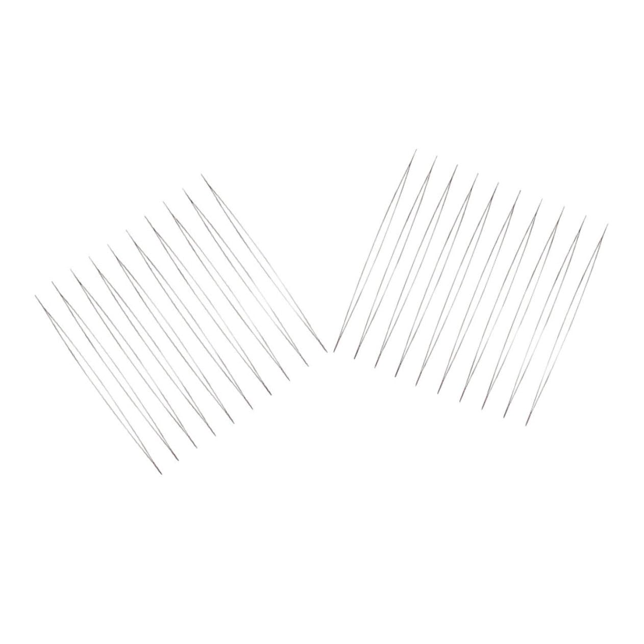 LALAFINA 20pcs Large Eye Bead Needles Hand Sewing Needles for Yarn Jewelry Making Portable Case