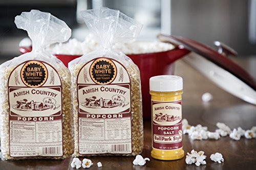 image for Amish Country Popcorn | Variety Bundles | 4 lb Baby White Popcorn Kern