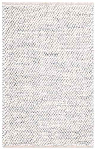 Tapete rectangular de lana artesanal 2' x 3'