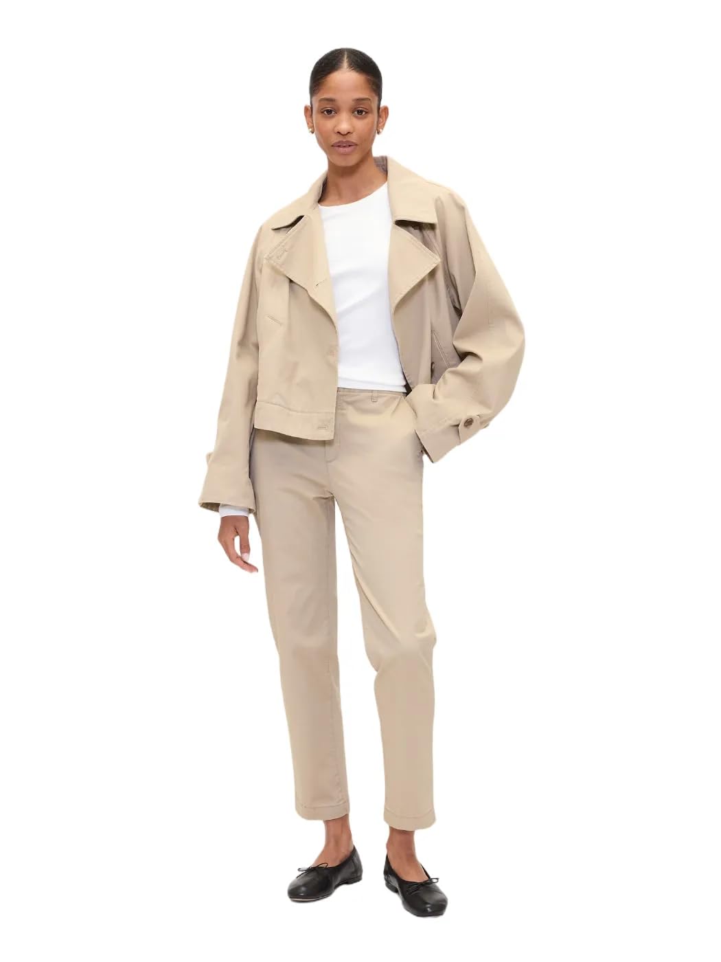Women's Downtown Khaki Straight Ankle Pant