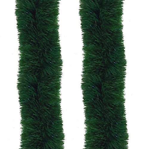 Festão De Natal Pet Premium Cheio Verde Fosco 10cm Jogo 10 metros - Magizi