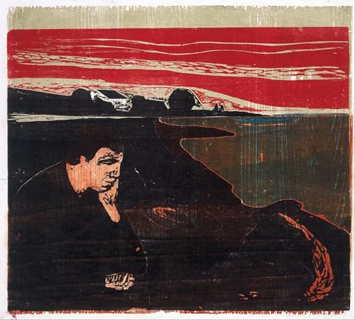 Toile Hokusai Mélancolie du Soir | Affiche Déco Murale Japon 60x90cm