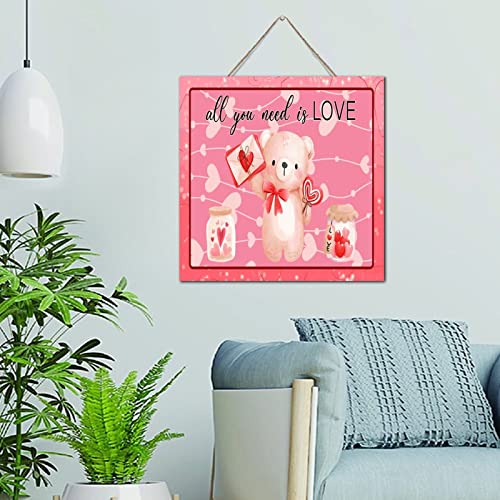 Décoration murale en bois All You Need Is Love cadeau idéal pour crémaillère
