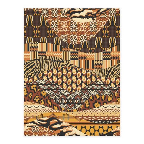 AUGUSTRUSH Afrikanische Kristall-Aufkleber Klebefolie 26,5x20cm