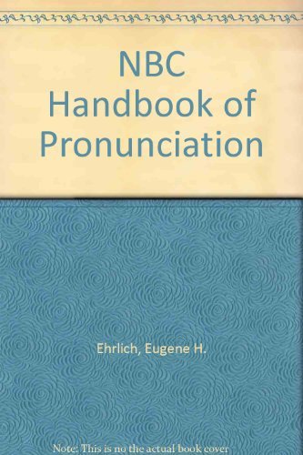 NBC Handbook of Pronunciation 0061811424 Book Cover