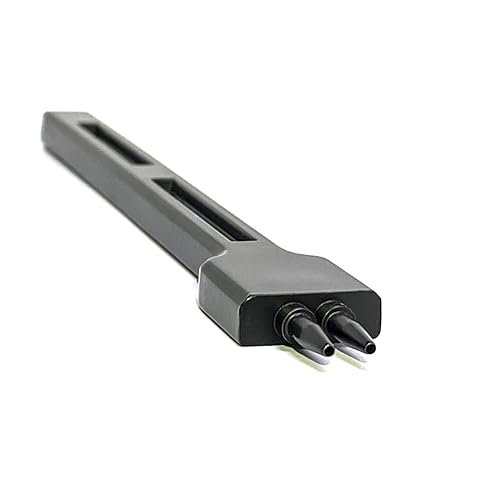 Miniatura 5 de Citian Herramienta de perforación de agujeros redondos de cuero, juego de dientes de garra de 0.157in, 246 para manualidades de cuero (negro)