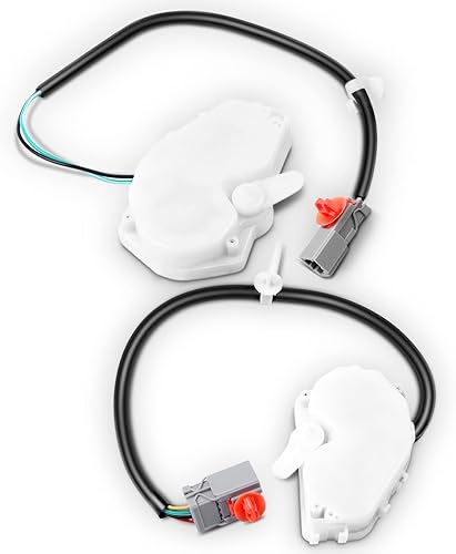 SCITOO 2 actuadores de cerradura de puerta eléctrica delantera izquierda + pestillo de puerta delantera derecha de repuesto para Honda 746-304