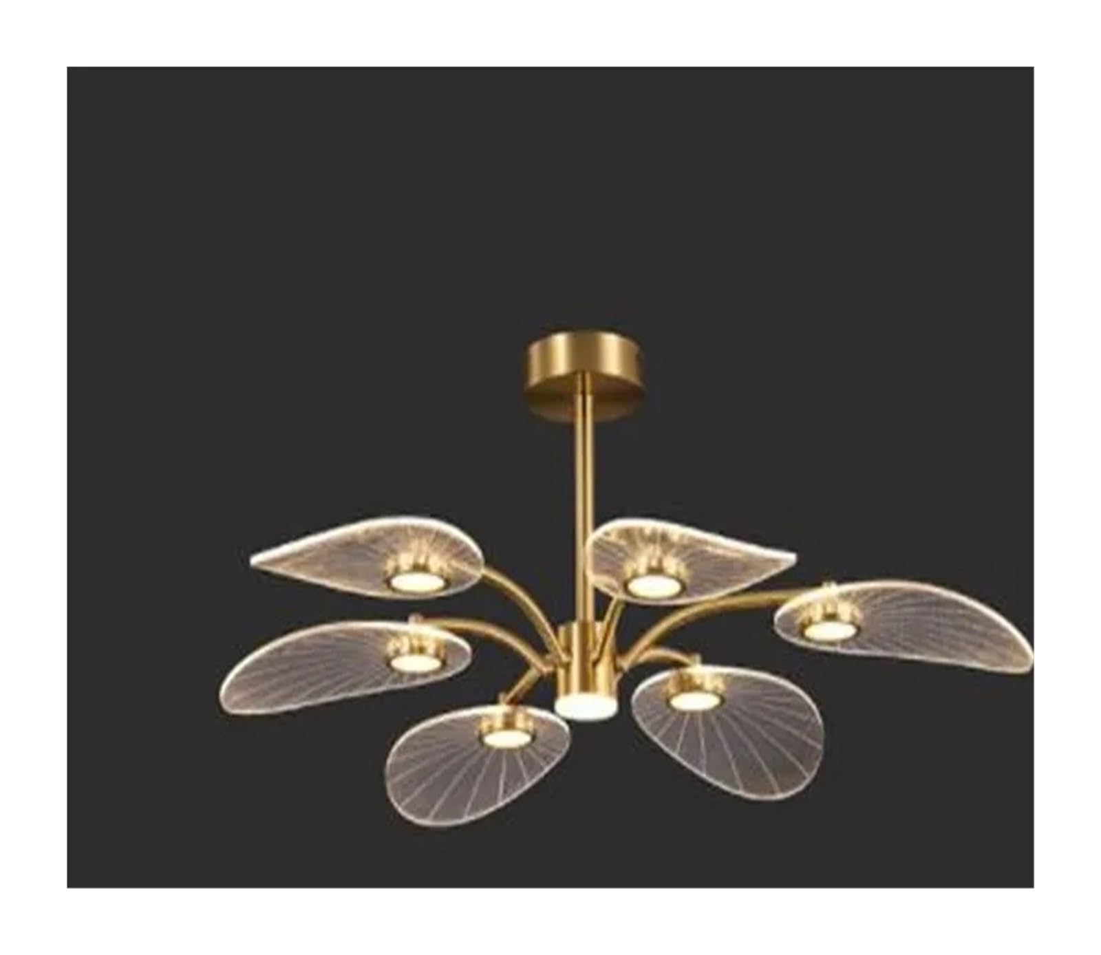Lampes suspendues au plafond pour éclairer un salon sombre et moderne