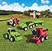 Maxx Action Farm Construction 5pk Toy Truck Set, Includes Wagon, 6x6, Modern Tractor, Combine and Vintage Tractor Vehicles with Moving Parts, Cake Toppers, Ages 3+ - Sunny Days Entertainment